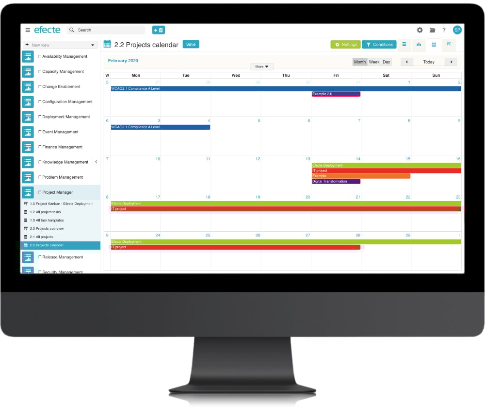 IT Project Management Efecte ITSM