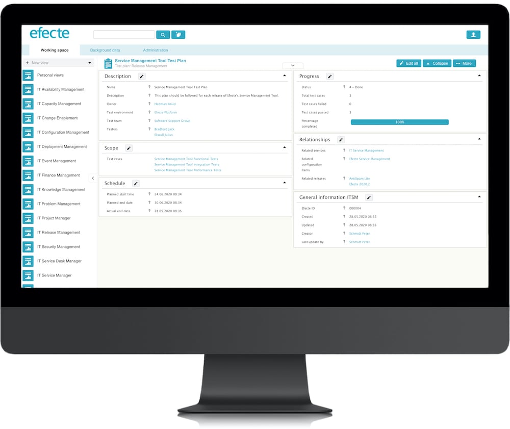service validation and testing template